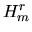 $H^r_m$